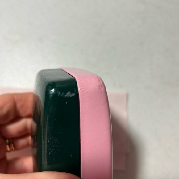 Kate Spade New York Pink/Green CLAMSHELL Sunglass Case+Cleaning Cloth - Picture 8 of 8